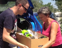 Доставка помощи пострадавшим от наводнения в Крымске